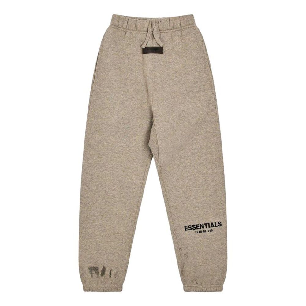 Fear Of God Essentials Childrens/Kids Fleece Tapered Sweatpants / Oatmeal Grey